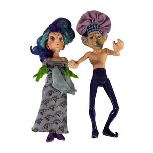 Kenner Sour Grapes & Purple Pie Man Strawberry Shortcake Villains VTG dolls 1982